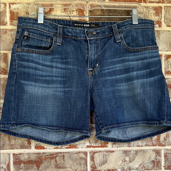 Big Star Remy 1974 Classic Blue Denim Low Rise Shorts - Picture 1 of 7